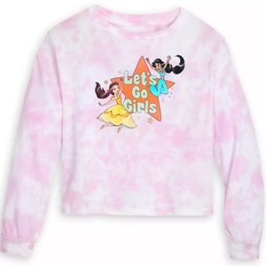 Disney Store Princess Long Sleeve Tie-Dye T-Shirt for Girls Size 5/6